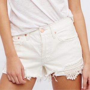 White Free People shorts size 26